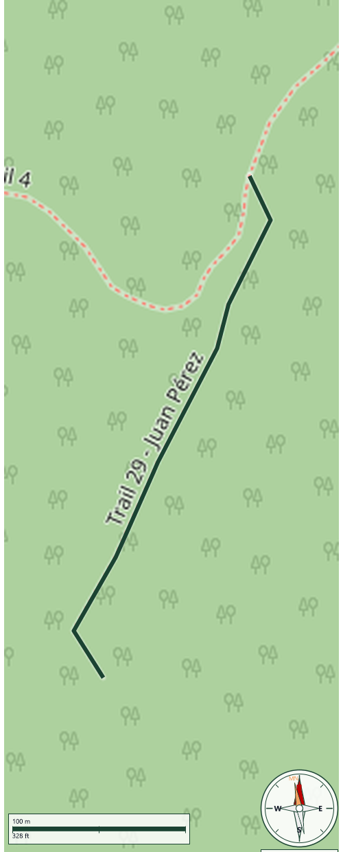 Mapa de Trail 29 - Juan Pérez