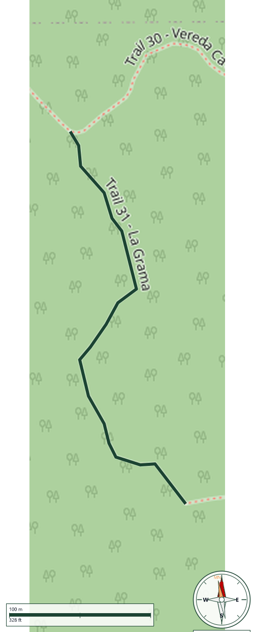 Mapa de Trail 31 - La Grama