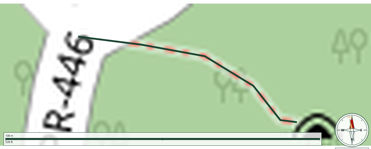 Map of Trail 36 - Carca Seca