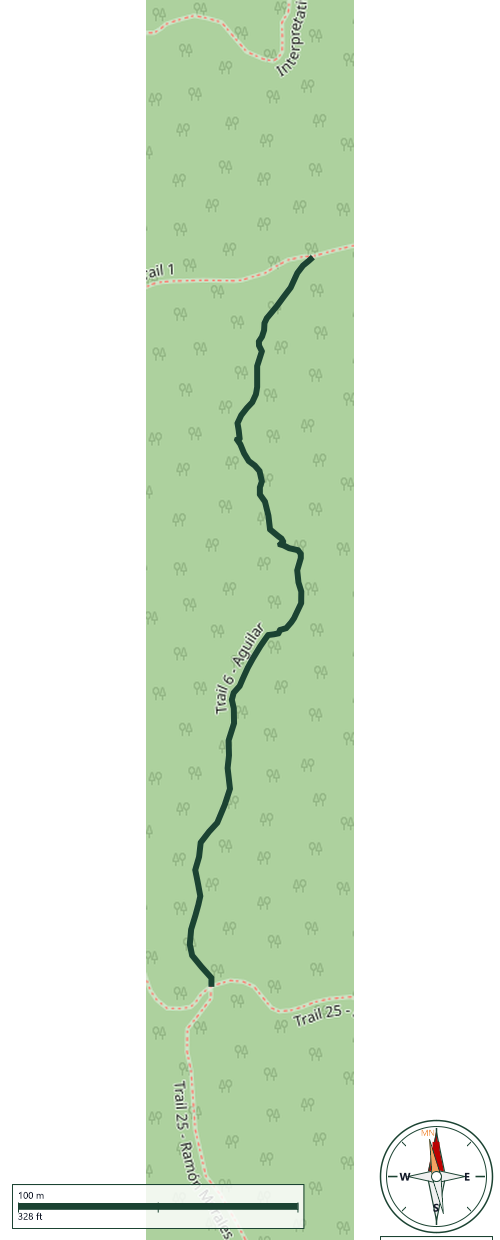 Mapa de Trail 6 - Aguilar