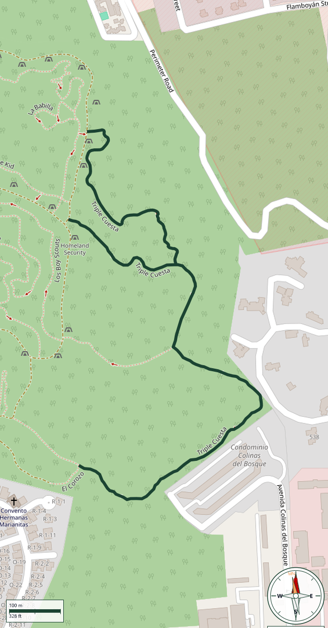 Mapa de Triple Cuesta