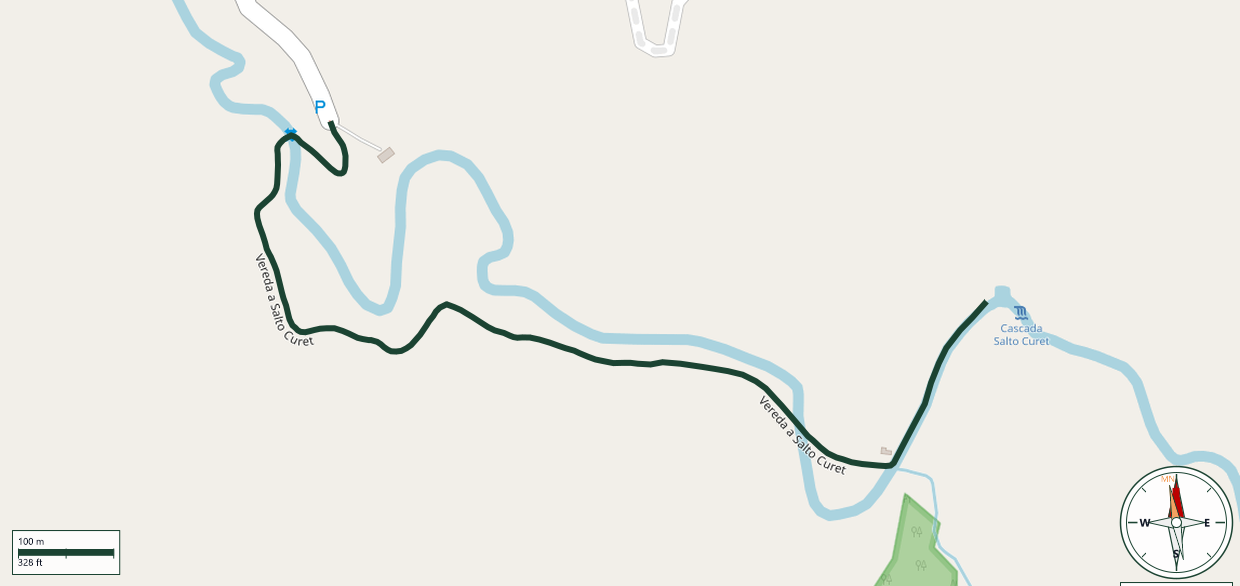 Map of Vereda a Salto Curet