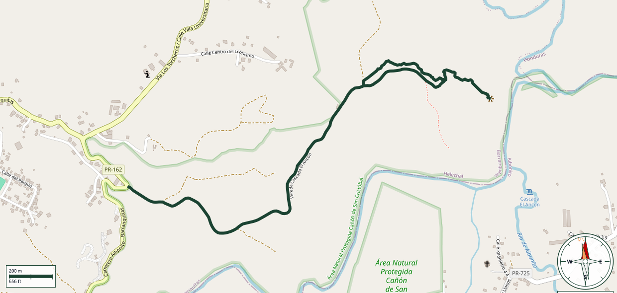 Mapa de Vereda Cascada El Ancón