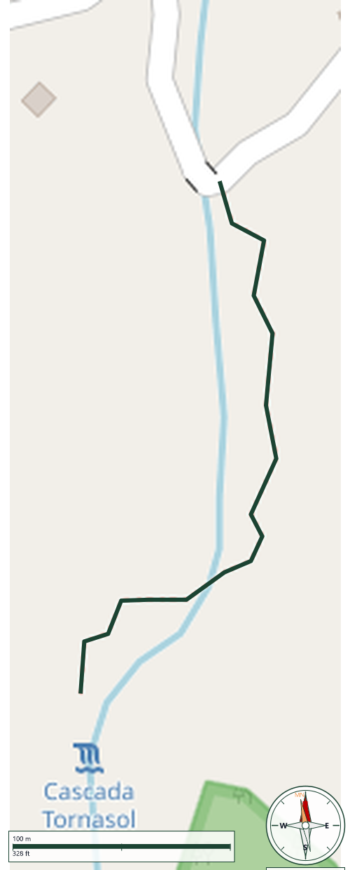 Map of Vereda Cascada Tornasol