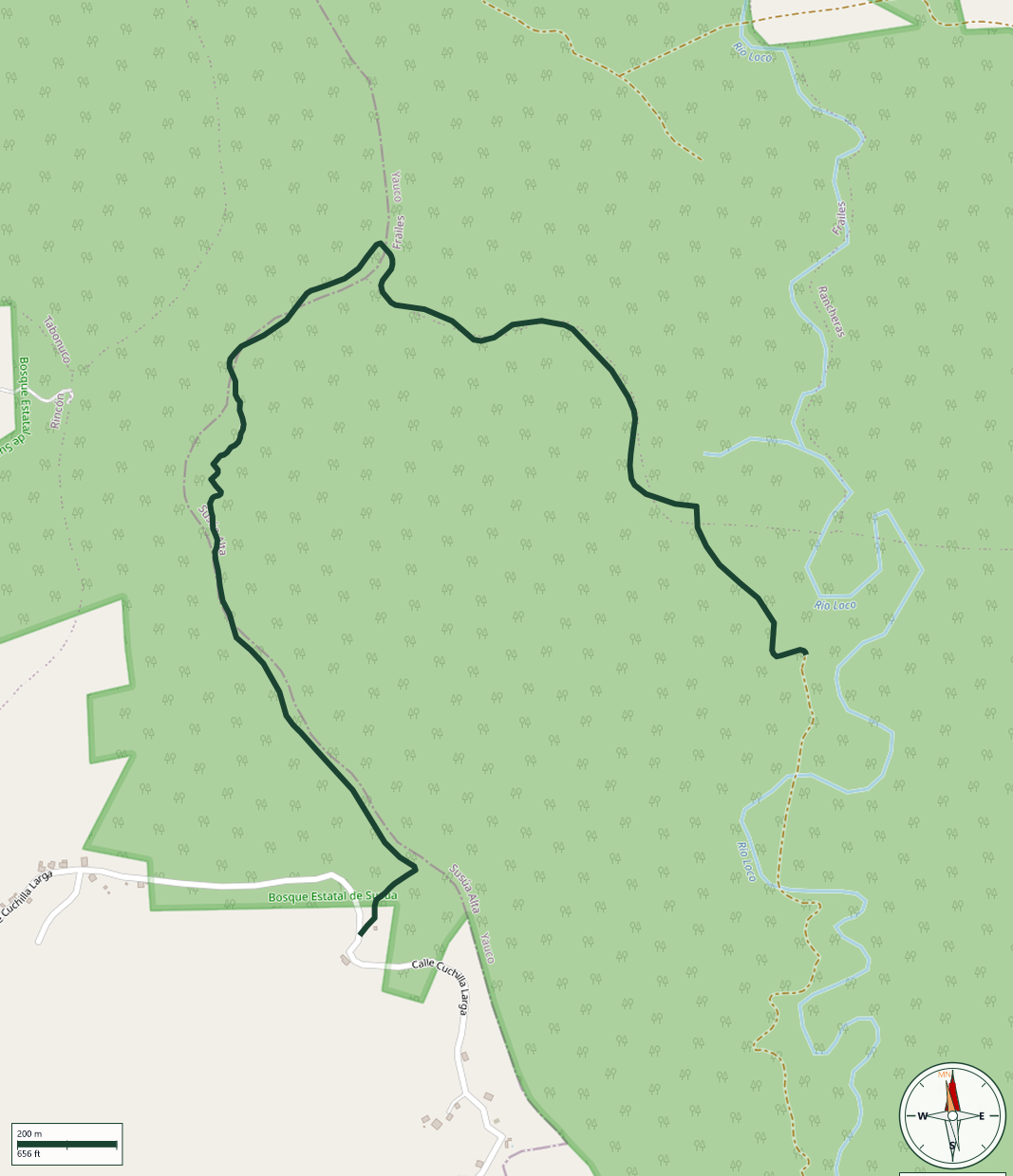 Mapa de Vereda Cuchilla Larga
