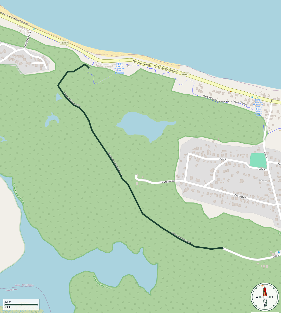Mapa de Vereda de la Casuarina