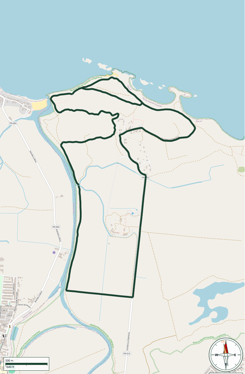 Mapa de Vereda del Río Grande de Manatí