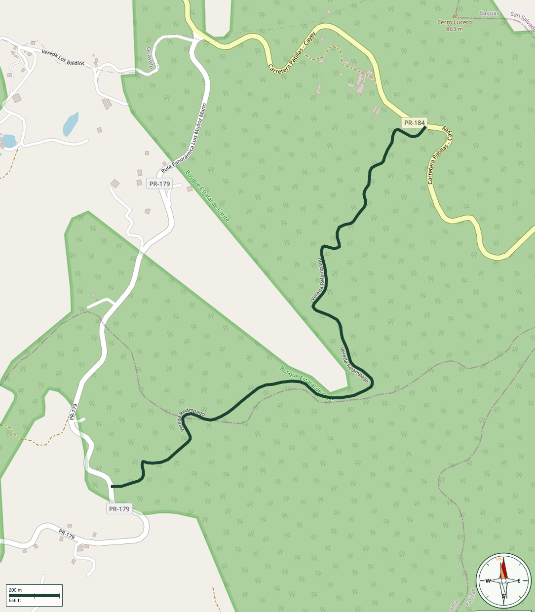 Mapa de Vereda Relámpago
