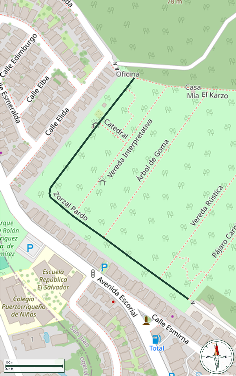 Mapa de Zorzal Pardo